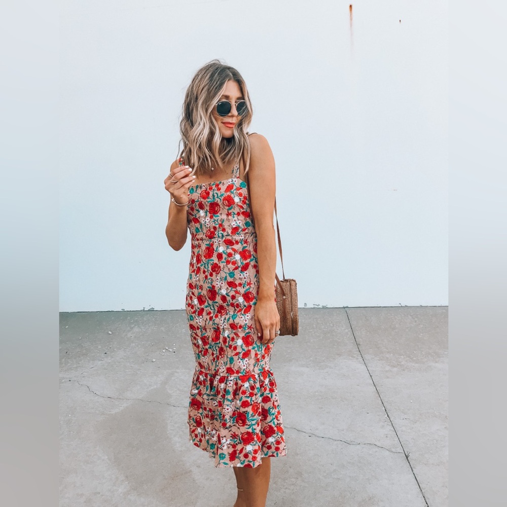 Floral midi dress